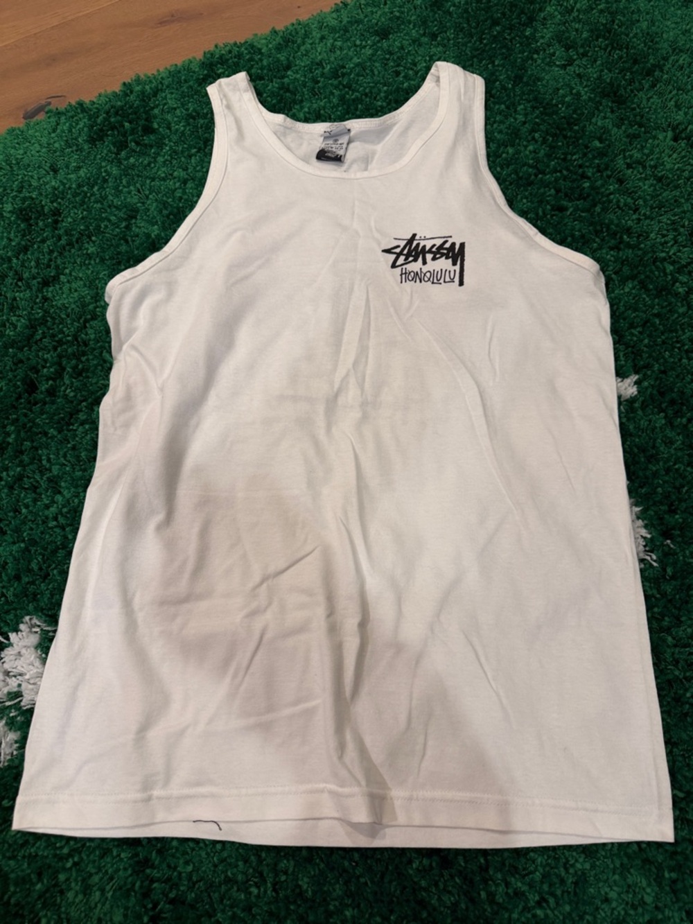 Stüssy Honolulu White Tank Top